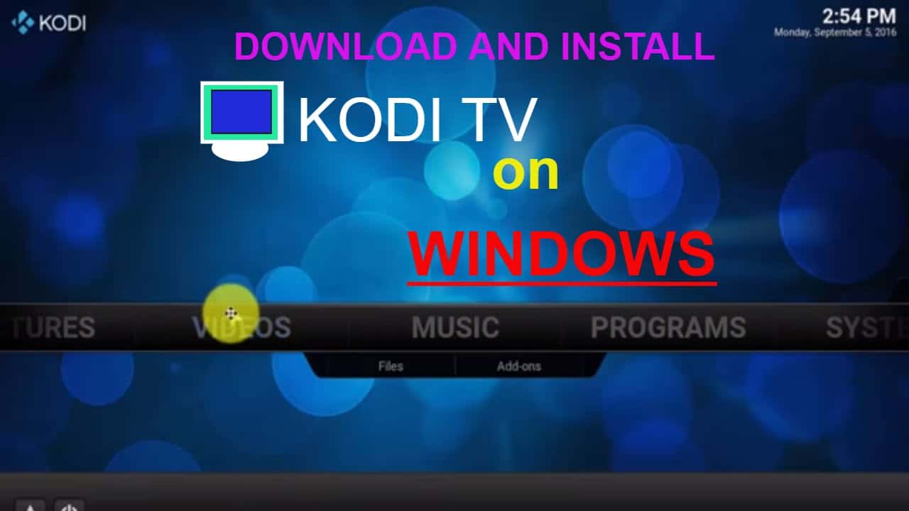 kodi tv download laptop