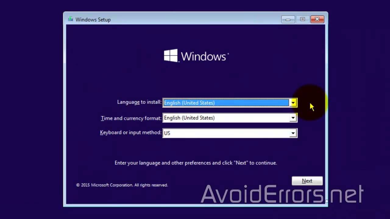 how to instal windows on a new pc